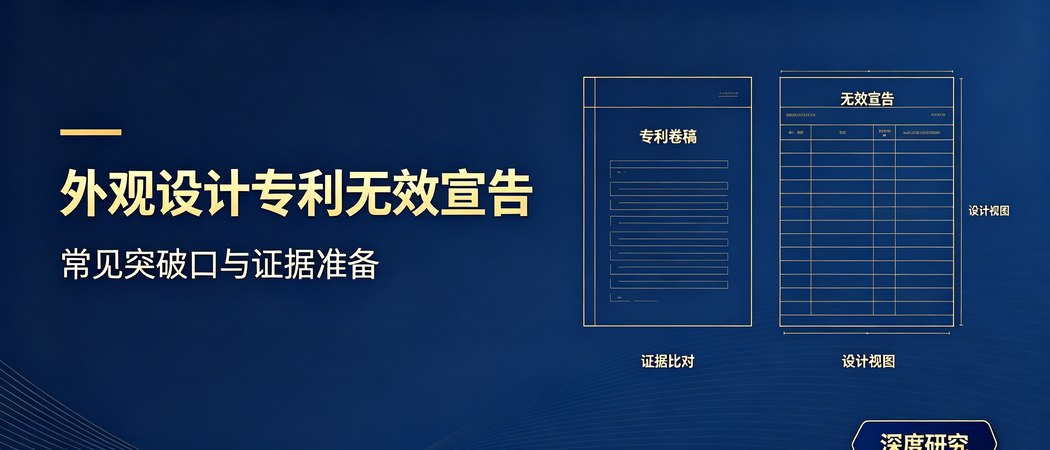 外观设计专利无效宣告的突破口与证据准备｜深度研究封面