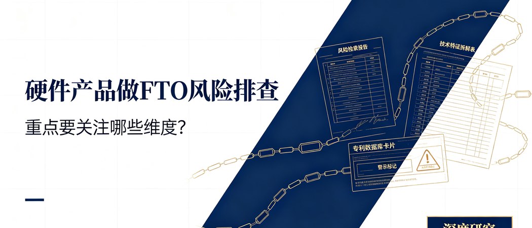 硬件产品 FTO 风险排查的关注维度｜深度研究封面