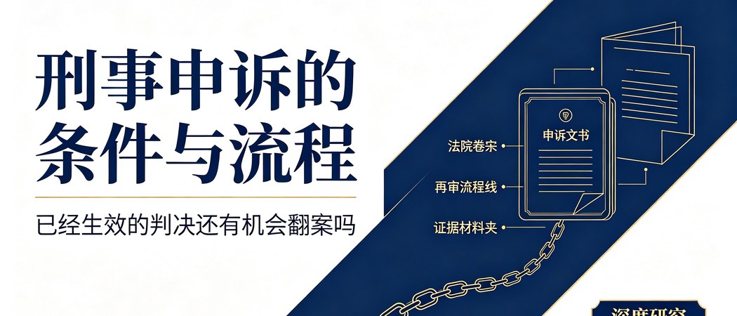 刑事申诉的条件、流程与生效判决救济｜深度研究封面