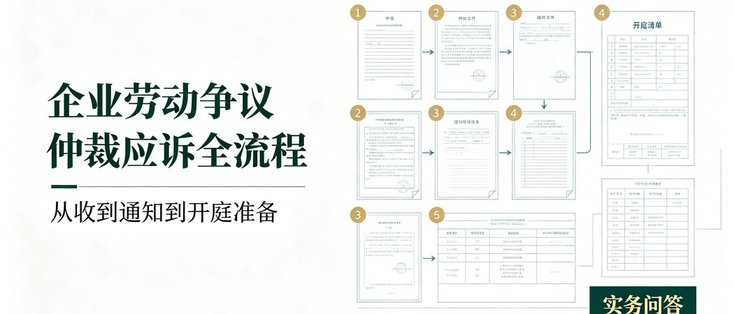 企业劳动争议仲裁应诉全流程｜实务问答封面